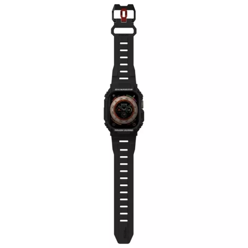 Skinarma Mecha 2in1 Apsauginis Dėklas ir Dirželis Apple Watch Ultra 49mm – Juodas