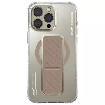 SKINARMA Axon Magnetic Charging + Grip Stand Dėklas, skirta iPhone 16 Pro 6.3 colio - Šampano