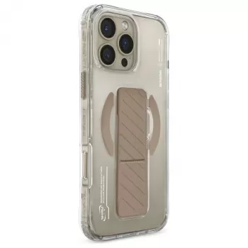 Skinarma Axon Dėklas, skirtas iPhone 16 Pro Max 6,9 col., su magnetiniu įkrovimu ir rankenos stovu, šampano spalvos