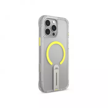 Skinarma Helix Magnetic Charging 360 Rotating Stand Case, iPhone 16 Pro, Skaidrus