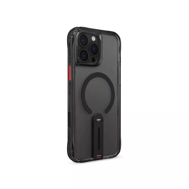 Skinarma Helix for iPhone 16 Pro Magnetic Charging 360 Rotating Stand Case Black