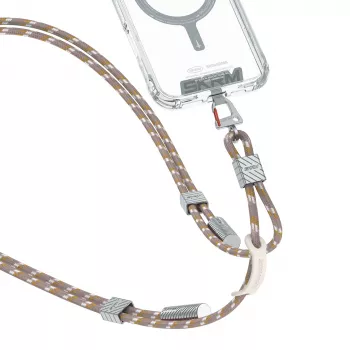 SKINARMA Dyno Ve 2-in-1 Telefono Laidas ir USB-C Laidas USB-C į USB-C 80cm Smėlio Spalvos
