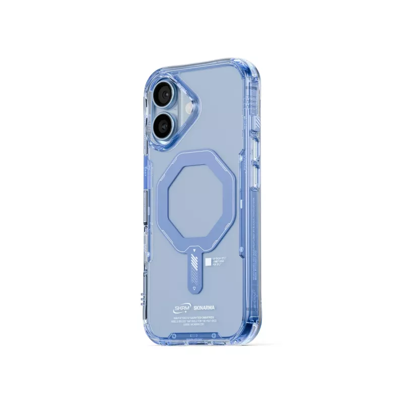 SKINARMA Saido Magnetinis Įkrovimo Dėklas, skirtas Apple iPhone 17 - Mėlynas
