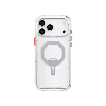 SKINARMA Saido Magnetic Charging Case, skirta Apple iPhone 17 Pro, permatomas