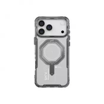 Dėklas Skinarma Magma, skirtas iPhone 17 Pro, su magnetiniu įkrovimu, grafitas