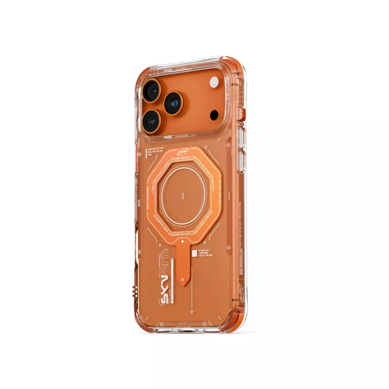 Skinarma Magma Magnetinis Dėklas, skirtas Apple iPhone 17 Pro – Oranžinis