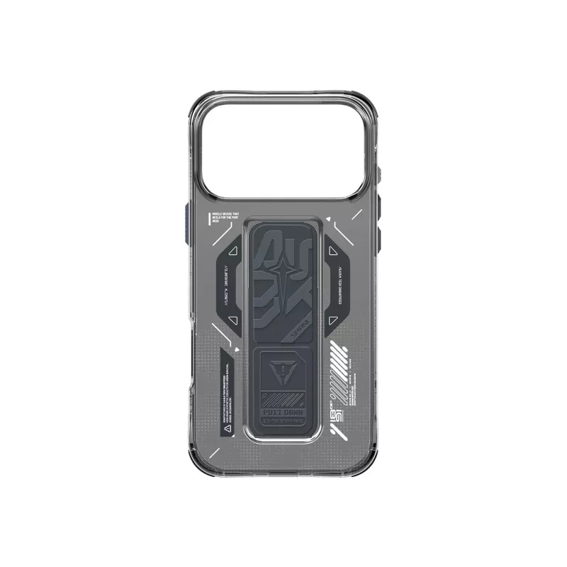 SKINARMA Helio Dėklas, skirtas iPhone 17 Pro, su magnetiniu įkrovimu ir rankenos stovu, Graphite