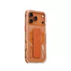 Skinarma Helio dėklas, skirtas iPhone 17 Pro Max, su magnetiniu įkrovimu ir rankenos atrama, oranžinis