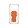 Skinarma Helio dėklas, skirtas iPhone 17 Pro Max, su magnetiniu įkrovimu ir rankenos atrama, oranžinis