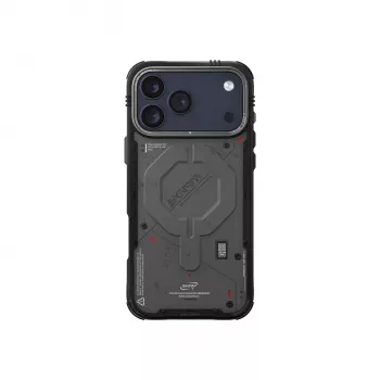 Skinarma Vigor MagSafe dėklas, skirtas iPhone 17 Pro, grafito spalvos