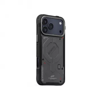 Skinarma Vigor MagSafe dėklas, skirtas iPhone 17 Pro, grafito spalvos