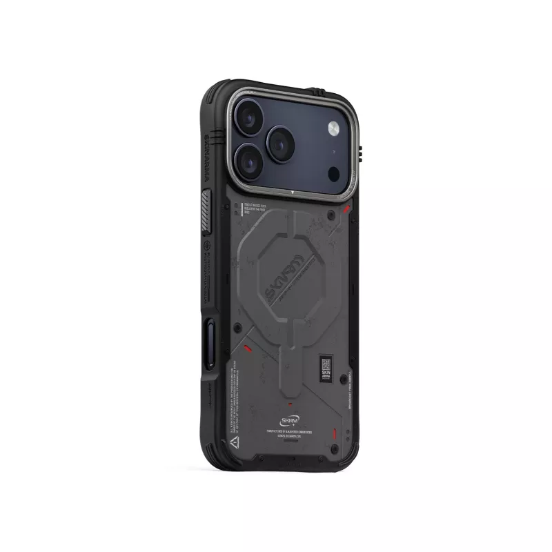 Skinarma Vigor MagSafe dėklas, skirtas iPhone 17 Pro, grafito spalvos