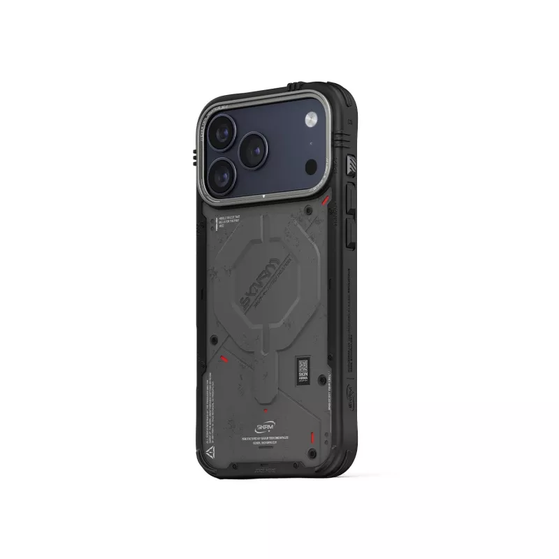 Skinarma Vigor MagSafe dėklas, skirtas iPhone 17 Pro, grafito spalvos