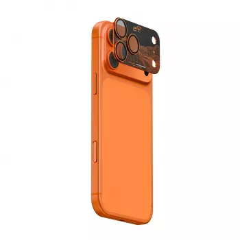 Skinarma Sonix Full Aluminium Camera Lens Protector, iPhone 17 Pro, Orange