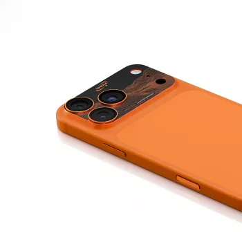 Skinarma Sonix Full Aluminium Camera Lens Protector, iPhone 17 Pro, Orange