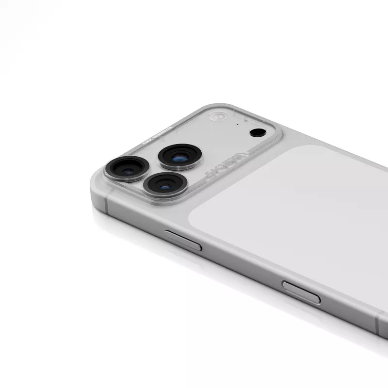 Skinarma Magma Full Matte Camera Lens Protector, iPhone 17 Pro, pilka