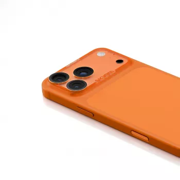 Skinarma Magma Full Matte Camera Lens Protector, skirta iPhone 17 Pro Max – oranžinė