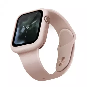 UNIQ Lino Apple Watch dėklas, skirtas Series 4/5/6/SE/SE3 44mm - Blush Pink
