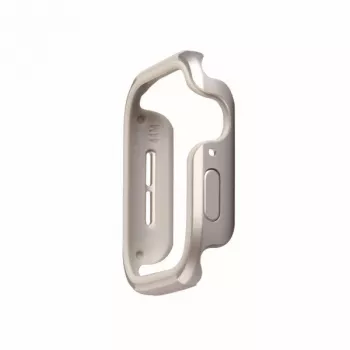 UNIQ Valencia Case Apple Watch Series 4/5/6/SE/SE3 40mm – titano sidabras