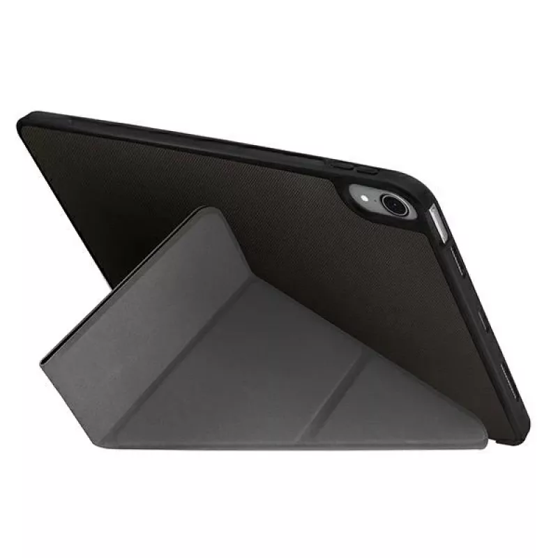 UNIQ Transforma Rigor Folio Case, iPad Air 10.9 inch (4th/5th Gen), anglies pilka su antimikrobine danga