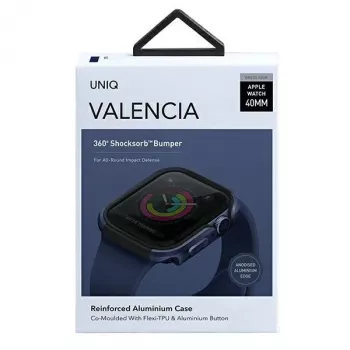 UNIQ Valencia Protective Case for Apple Watch Series 4/5/6/SE/SE3 40mm – Atlantic Blue