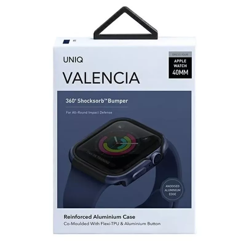 UNIQ Valencia Protective Case for Apple Watch Series 4/5/6/SE/SE3 40mm – Atlantic Blue