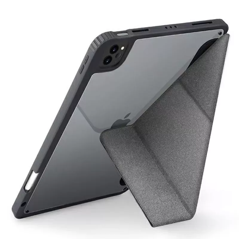 UNIQ Moven Case for iPad Pro 11 (2021/2020) and iPad Air 10.9 (2022/2020) with Antimicrobial Protection - Charcoal Grey