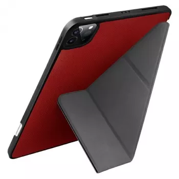 UNIQ Transforma Folio Case, skirta iPad Pro 11 inch (2021/2020) ir iPad Air 10,9 inch (2022/2020), su antimikrobine apsauga, koralų raudona