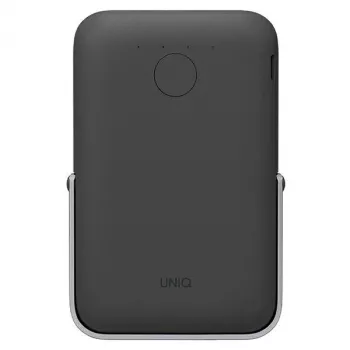 UNIQ Powerbank Hoveo 5000mAh USB-C 20W PD Fast Charge Wireless Magnetic Charcoal Grey