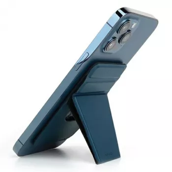 UNIQ Lyft Magnetic Snap-On Phone Stand and Card Holder - Blue