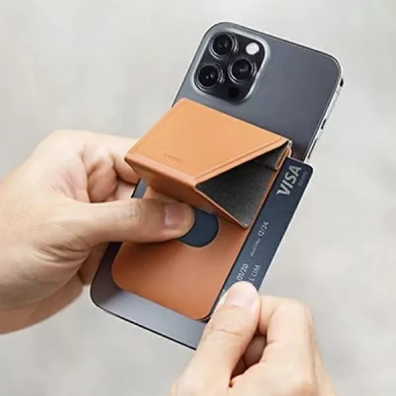 UNIQ Lyft Magnetic Phone Stand and Card Holder Pink
