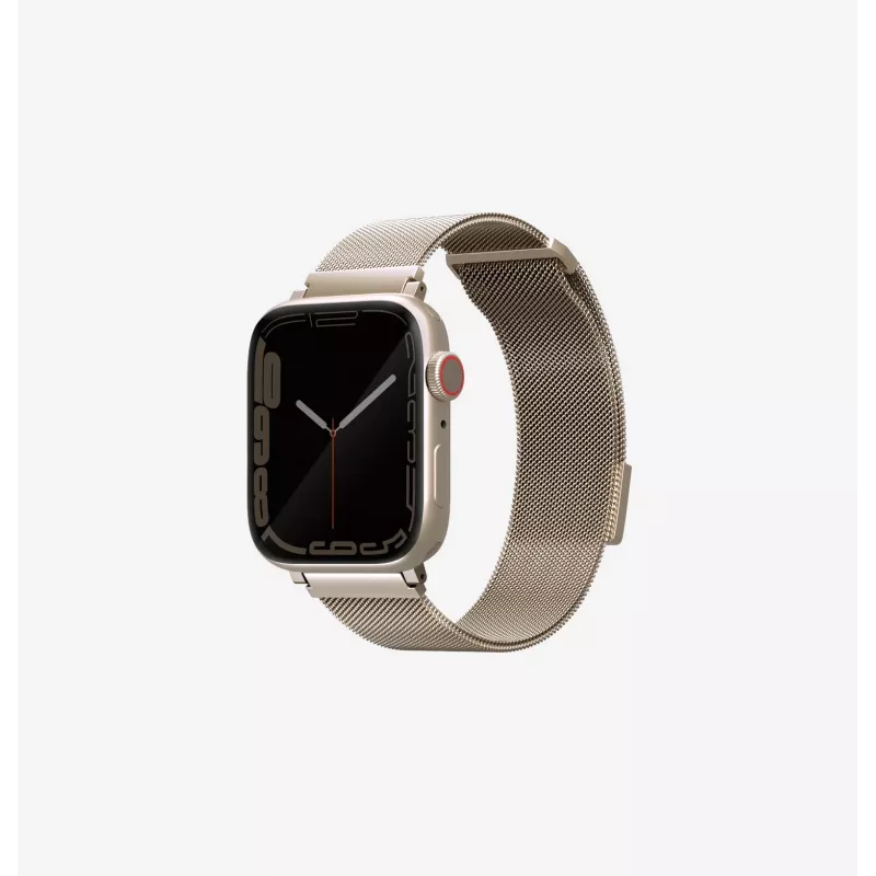 UNIQ Dante Apple Watch dirželis iš nerūdijančio plieno, Milano kilpa, žalias, 42/44/45 mm