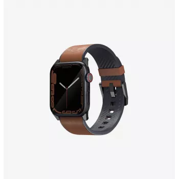 UNIQ Straden Leather Hybrid Strap Apple Watch 42/44/45/49mm - Pilka