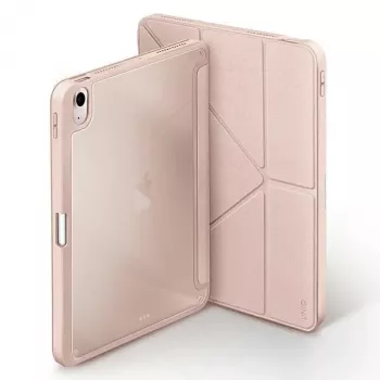 UNIQ Moven Antimicrobial Folio Case, skirta iPad Air 10,9 colio (2020/2022) ir iPad Air 11 colio (M2 2024) – Blush Pink