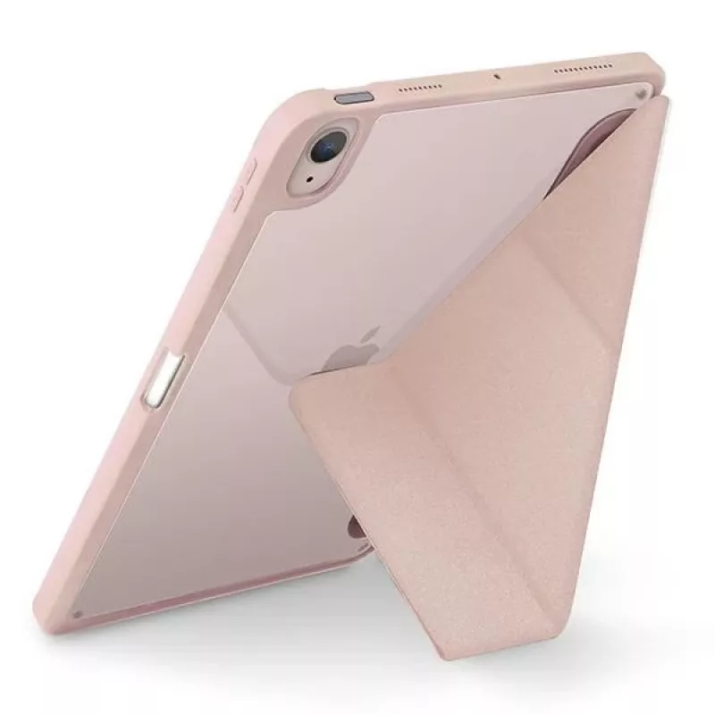 UNIQ Moven Antimicrobial Folio Case, skirta iPad Air 10,9 colio (2020/2022) ir iPad Air 11 colio (M2 2024) – Blush Pink