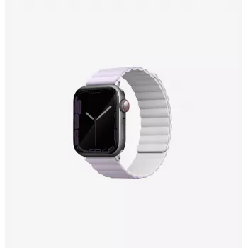 UNIQ Revix Reversible Magnetic Watch Strap, Apple Watch Series 1/2/3/4/5/6/7/8/9/SE/SE2/SE3 38/40/41mm, alyvinė/balta
