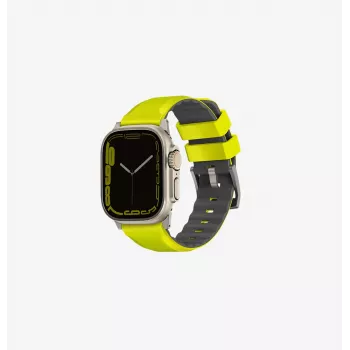 UNIQ Linus Apple Watch Series 1/2/3/4/5/6/7/8/9/SE/SE2/SE3 38/40/41mm Airosoft Silicone Sport Band - Blush Pink