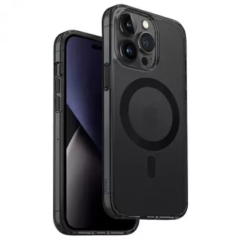 UNIQ LifePro Xtreme MagClick Įkrovimo Dėklas, skirtas iPhone 14 Pro Max 6.7 colio, Juodas/Rūkytas Ledas
