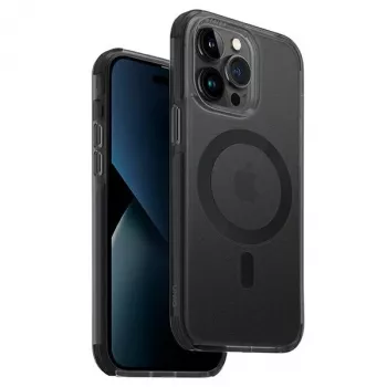 UNIQ Combat Case, skirta iPhone 14 Pro 6,1 colio, MagClick įkrovimas, Concrete Charcoal
