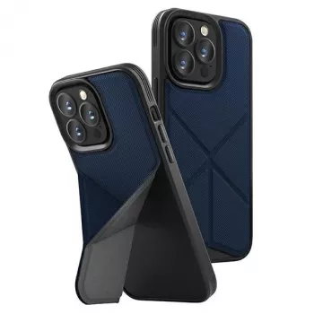 UNIQ Transforma Folio Case, skirta Apple iPhone 14 Pro 6.1 colio, su Magclick įkrovimu – elektrinė mėlyna