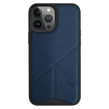 UNIQ Transforma Folio Case, skirta Apple iPhone 14 Pro 6.1 colio, su Magclick įkrovimu – elektrinė mėlyna