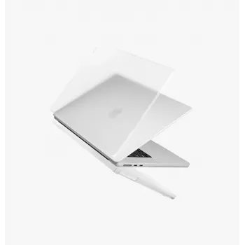 UNIQ Claro Hardshell Case, skirta „MacBook Air 13 inch“ M2 (2022) / M3 (2024) / M4 (2025) / M5 (2026) – matinis permatomas