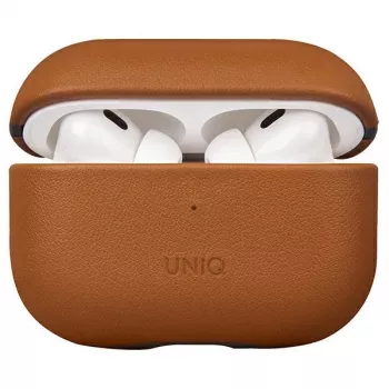 UNIQ Terra Genuine Leather Case for AirPods Pro 2nd Generation (2022/2023) - Toffee Brown | Kur.lt