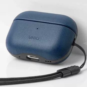 UNIQ Terra Dėklas, skirtas AirPods Pro 2nd Gen (2022/2023), natūrali oda - Space Blue
