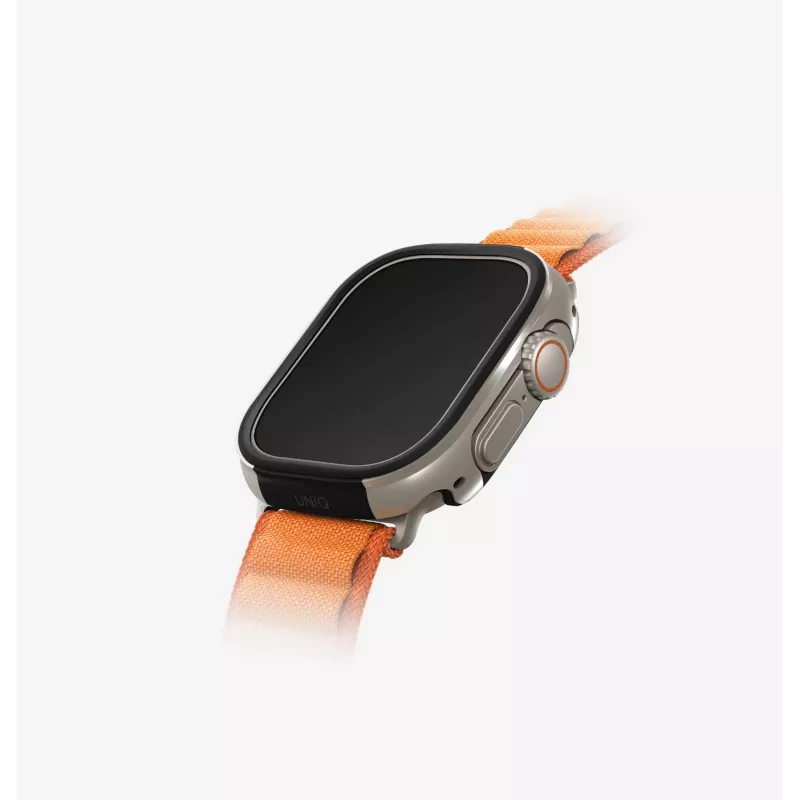 UNIQ Valencia Protective Case for Apple Watch Ultra / Ultra 2 / Ultra 3 49mm, Midnight Black