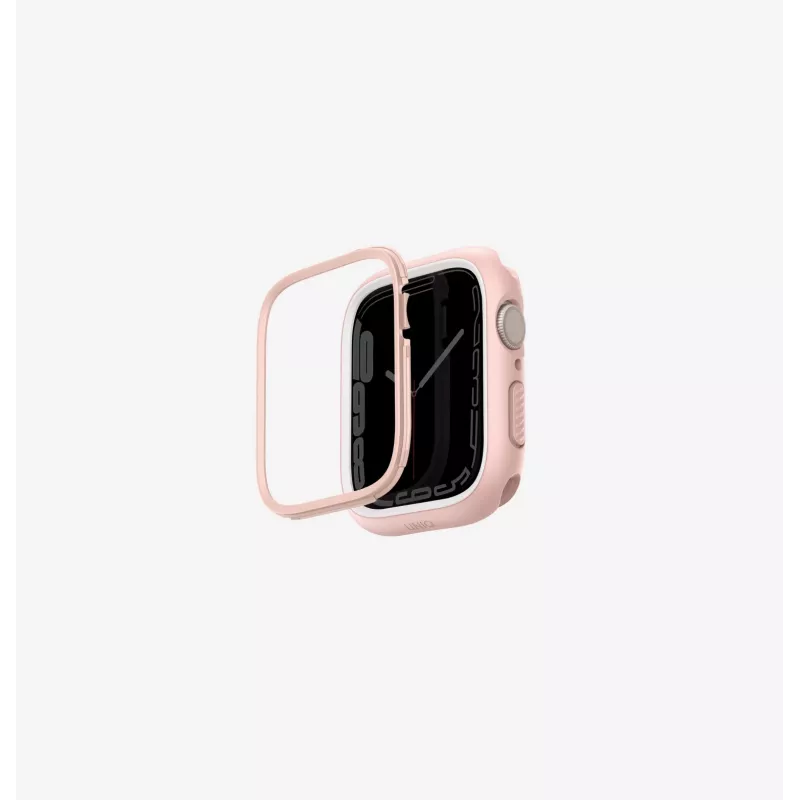 UNIQ Moduo Dėklas, skirtas Apple Watch Series 4/5/6/7/8/9/SE/SE2/SE3 40/41mm, kalkių/baltos spalvos