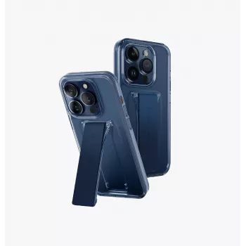 UNIQ Heldro Mount with Stand Case, skirta Apple iPhone 15 Pro 6,1 colio, Ultramarine Deep Blue