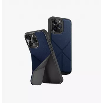 UNIQ Transforma Dėklas, skirtas iPhone 15 Pro Max 6,7 colio, su MagClick įkrovimu ir stovu, juodas kaip juodmedis