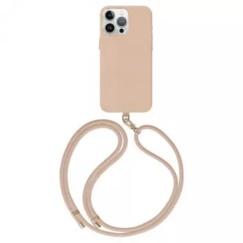UNIQ Coehl Muse dėklas, skirtas Apple iPhone 15 Pro 6,1 colio, su magnetiniu įkrovimu, Dusty Nude