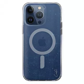 UNIQ Coehl Lumino Dėklas, skirtas iPhone 15 Pro Max 6,7 colio, magnetinis įkrovimas, Prūsijos mėlyna